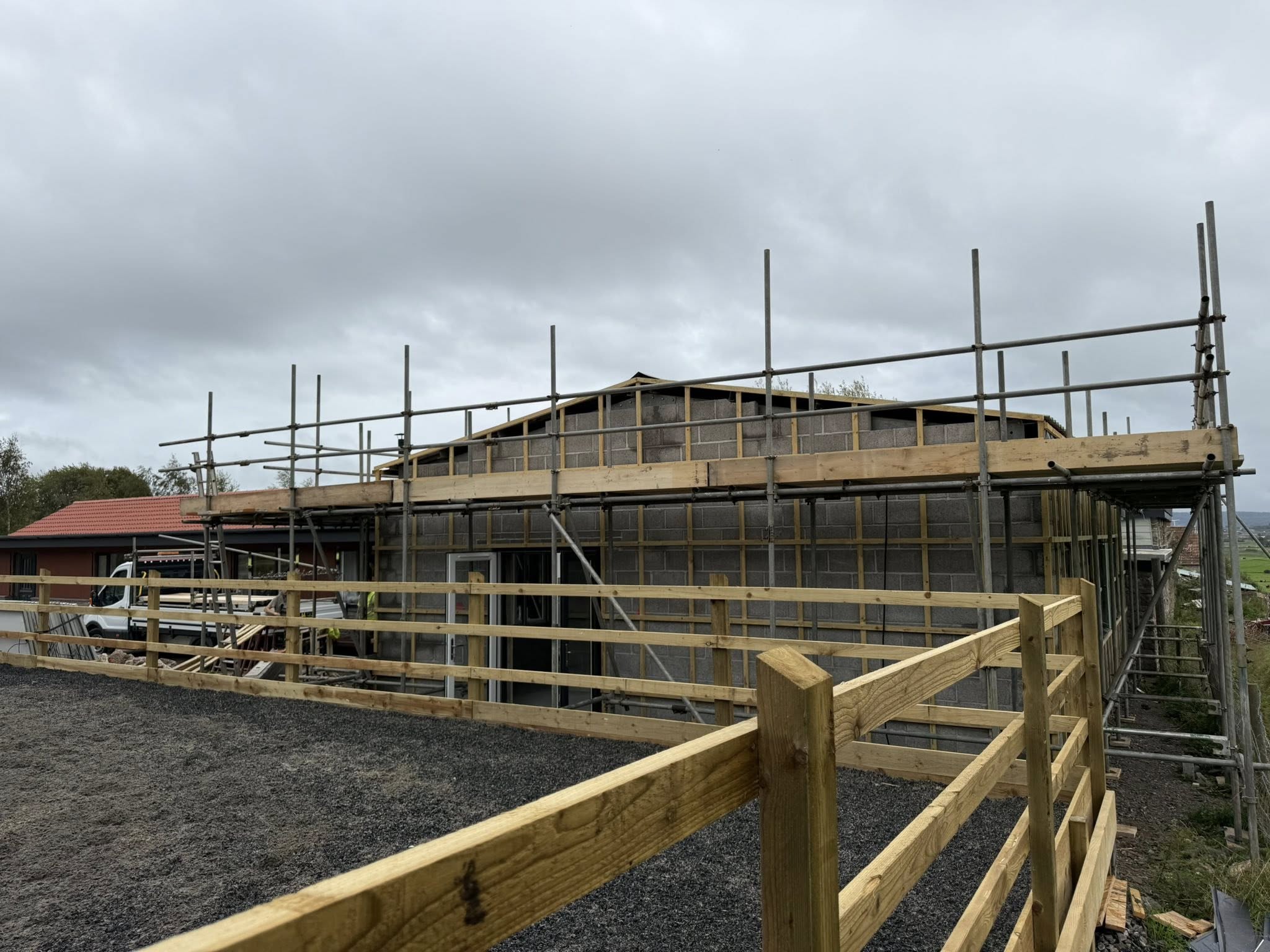 Loft conversion scaffolds in Bristol